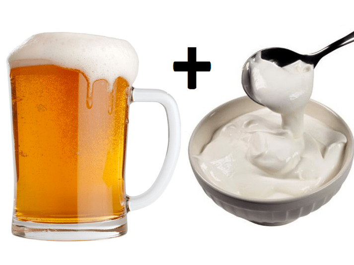 beer and sour cream to increase the potency