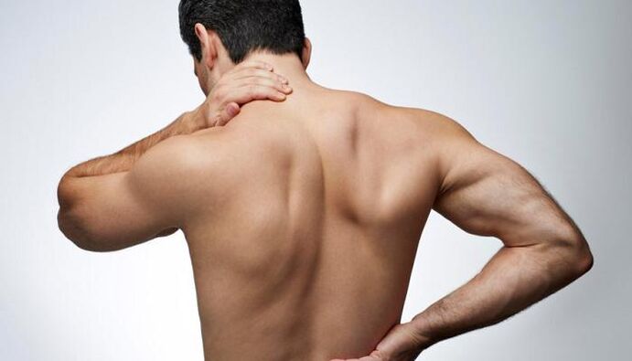 Intervertebral hernia manifests itself as back pain and contributes to deterioration of potency