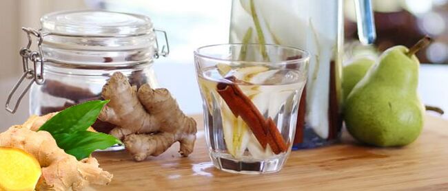 Ginger dye on vodka